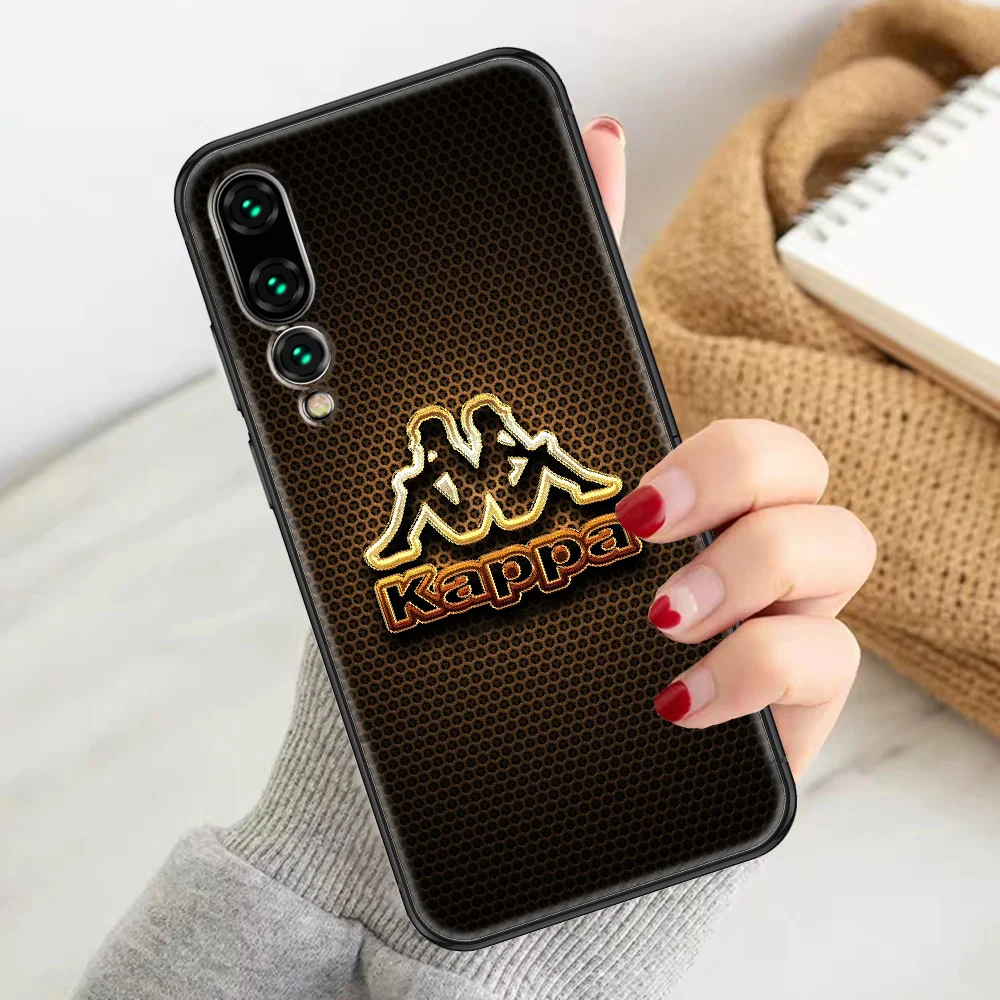 

luxury brand kappas Phone case For Huawei P Mate P10 P20 P30 P40 10 20 Smart Z Pro Lite 2019 black luxury bumper trend cover 3D
