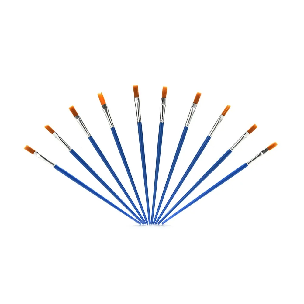 10 шт./лот пластиковая ручка Кисть для рисования набор игрушки детей акварель