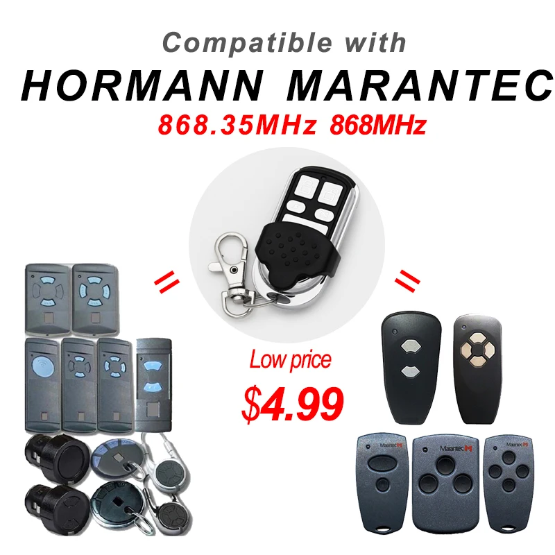

Пульт дистанционного управления для гаражных дверей HORMANN HSM2 HSM4 HSE2 HSE4 868 МГц