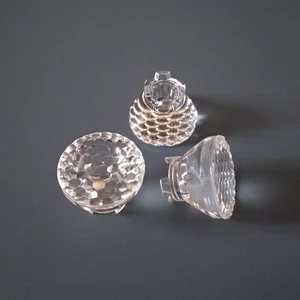 Оптическая линза со светодиодной подсветкой, для имитации люменов, с поверхностью из бисера, 30 градусов, с базовыми ножками, размер: 18,7x14,07 мм, ПММА, CTIG-18.7