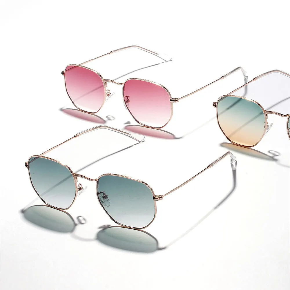 Zerosun полигон солнцезащитные очки для женщин и мужчин градиентные прозрачные