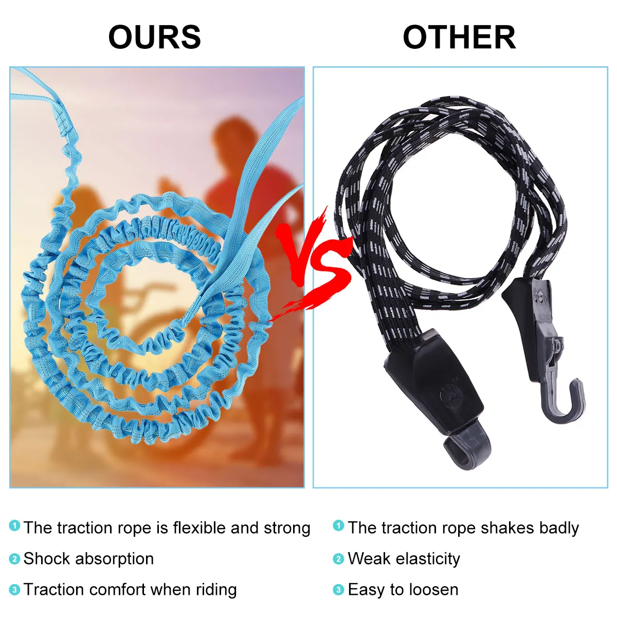 Трос велосипедный нейлоновый для родителей и детей | Спорт развлечения