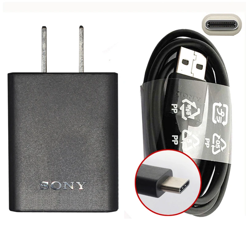 

SONY Original QC 3.0 Fast Charger Adapter For Sony Xperia XZs G8232 X XZ1XZ2 XA1 Ultra XA1 Plus XZ Premium Type-C Data Cable