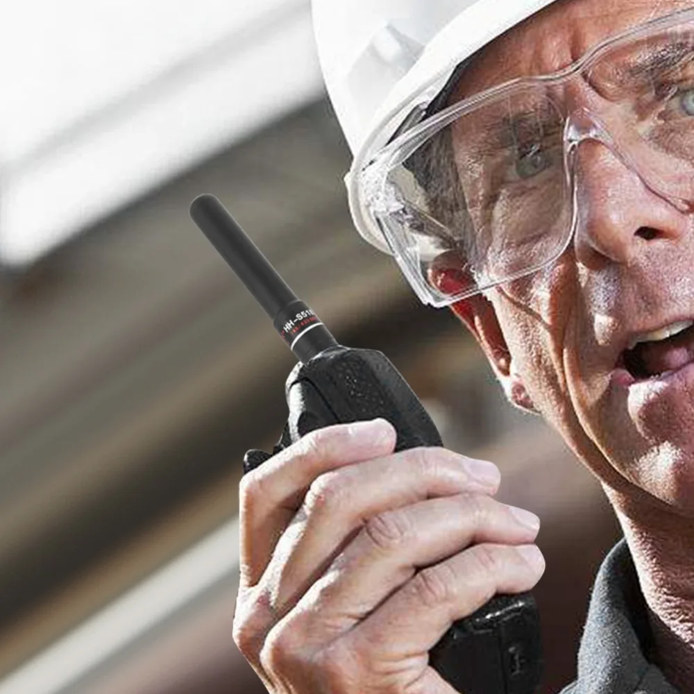 

Nylon HH S518 SMA Male 144 430MHz High Gain Dual Band Short Antenna Two Way Radio Aerial For Vertex iCOM iRadio BAOFENG KSUN