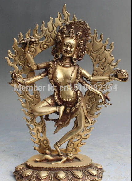 12 &quotтибетская бронза 4 руки ваджра Ваджрапани ваджрайогини Чана дорье статуя