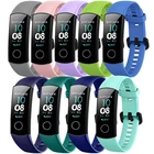 Ремешок силиконовый для смарт-часов Huawei Honor Band 4, цветной спортивный браслет для Huawei Honor band 5 Correa