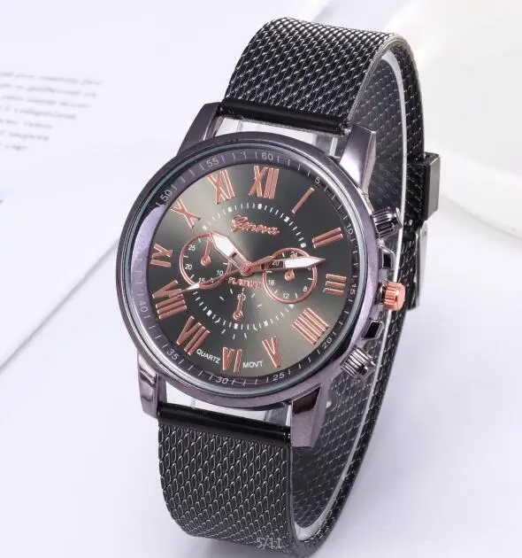 C37 Black Простые Модные Детские часы с ремешком из искусственной кожи Geneva кварцевые аналоговые детские наручные часы W327 - Цвет: C37 Black