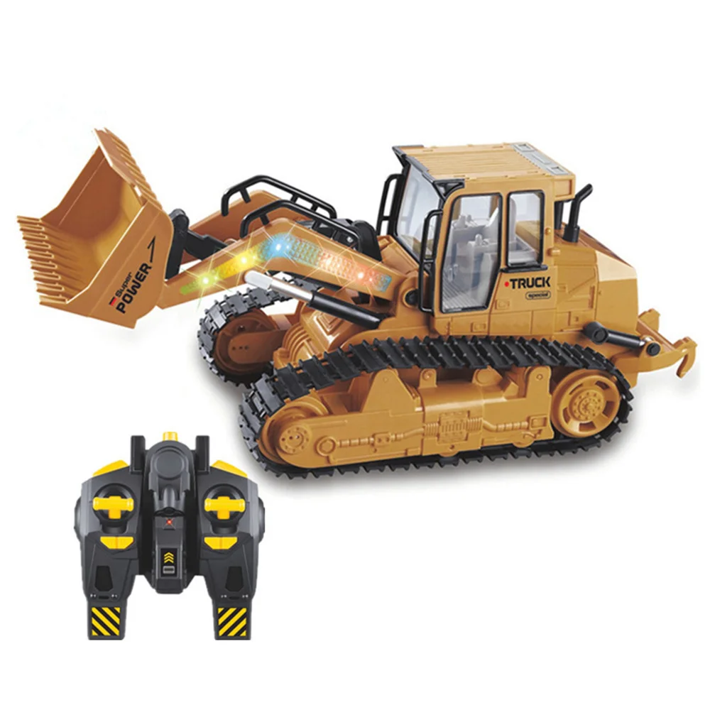 

Engineering Car 1/16 RC Truck Bulldozer Dumper Caterpillar Tractor Model Lighting Excavator Radio Controlled Car Toys Boys Gift