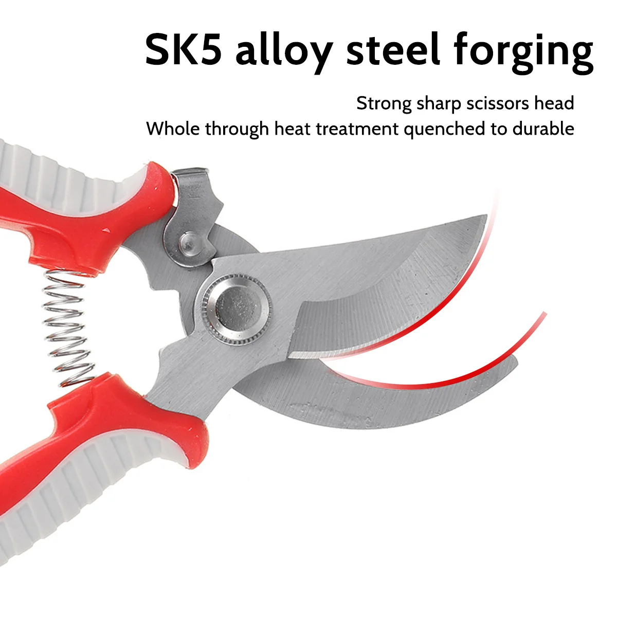 

Garden Scissors Pruning Shears Steel Head Plant Trimming Secateurs Non Slip Handle Home Portable Tools Fruit Tree Branch Scissor
