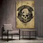 Металлическое снаряжение, твердый Небесный холст, художественный плакат и настенный художественный принт, современный декор для семейной спальни, плакаты