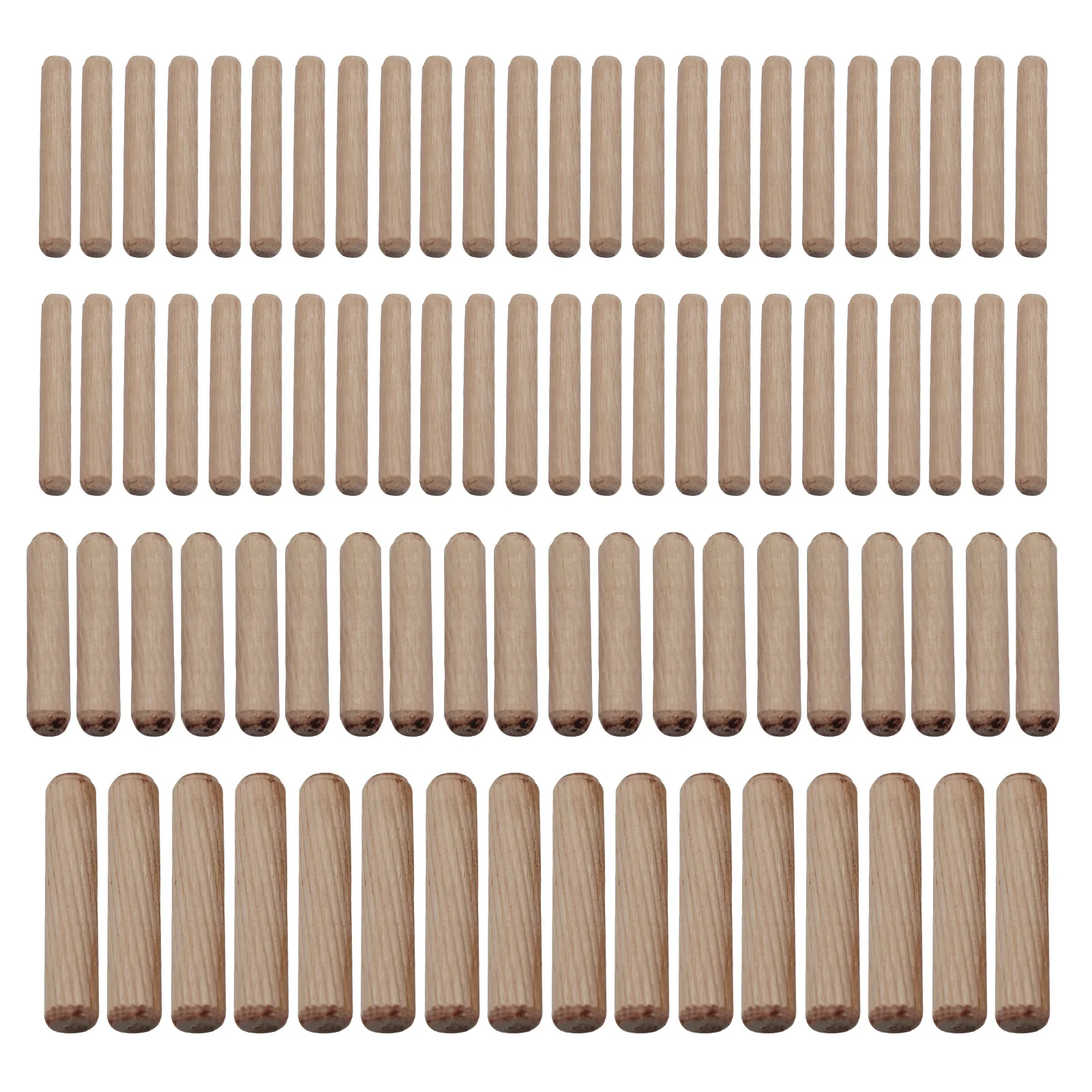 

400pcs/set Beveled Ends Durable Fluted Wood Dowel DIY Tapered Multifunction Cylinder Home Furniture Door Straight Grooved Pins