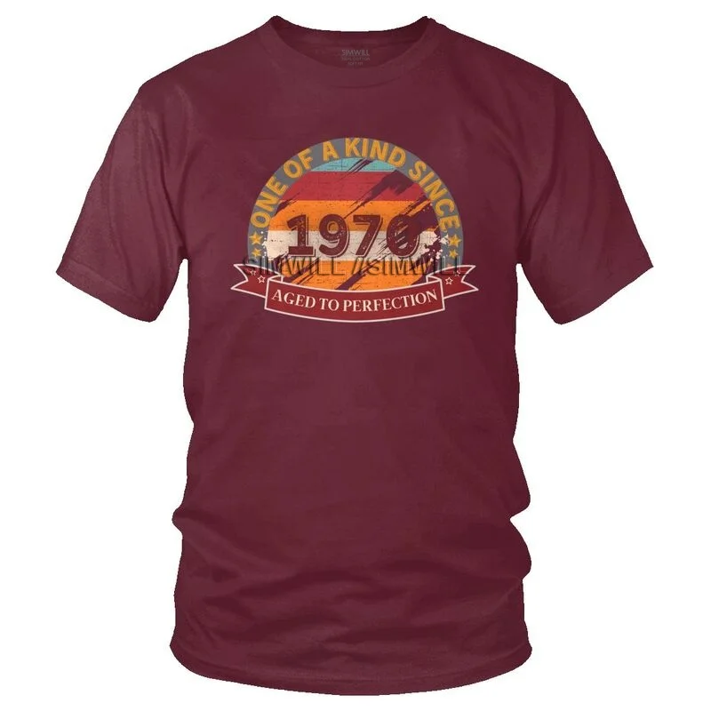 

One Of A Kind 1970 Aged To Perfection Vintage Tshirt Men Casual Tees Top Cotton T Shirts Short Sleeve Birthday 70s 1970s T-shirt