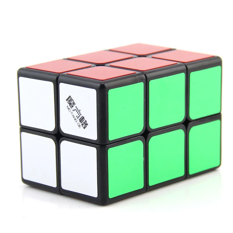 black QiYi MoFangGe 2x2x3 волшебный куб 223 белый/черный скоростные головоломки кубики детские образовательные забавные игрушки для детей - Цвет: black