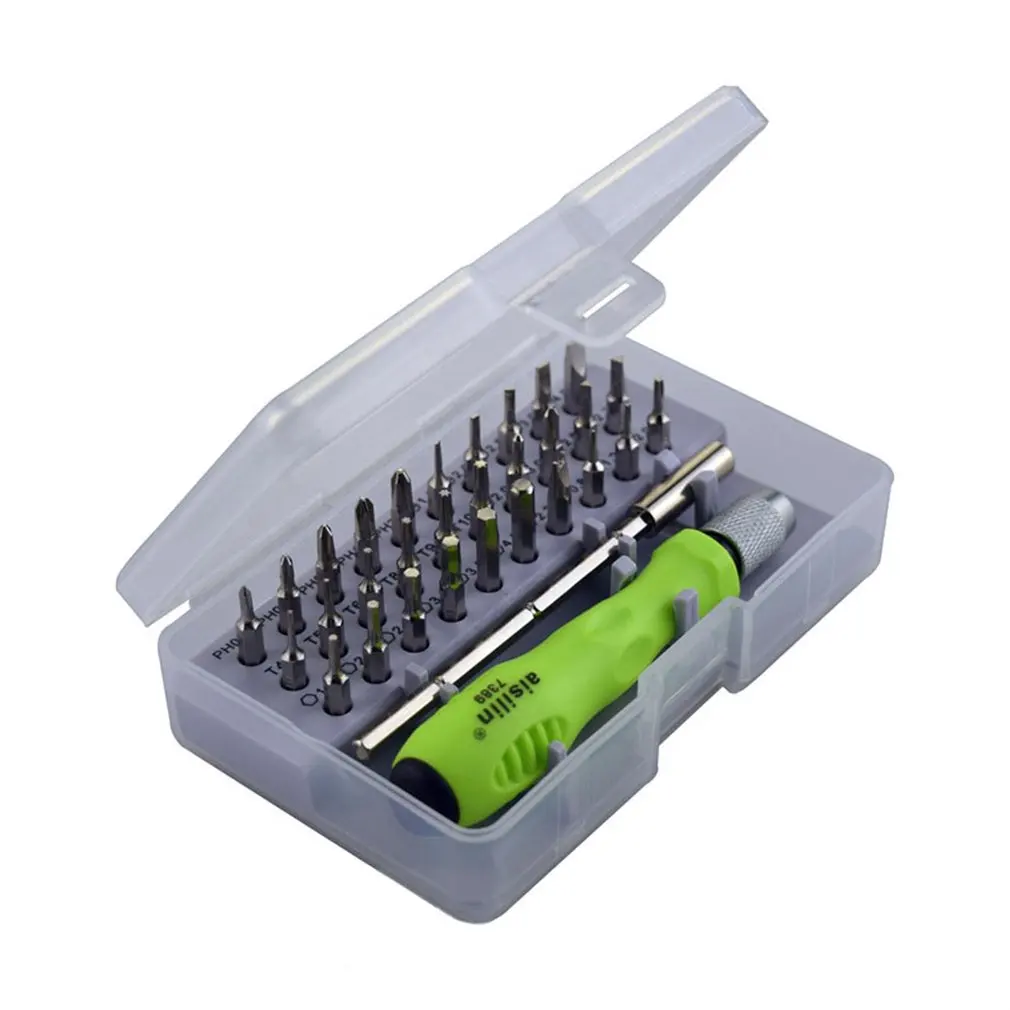 

Practical 31 in One Precision Interchangeable Screwdriver Set Mini Electronic Screwdriver Bits Repair Tools Kit Set