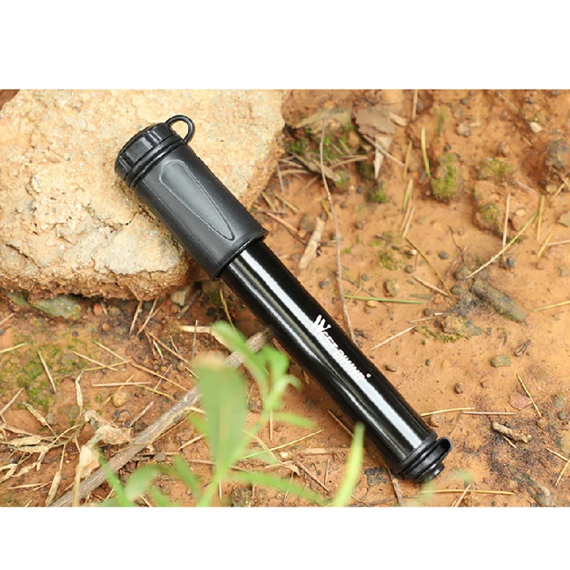 Велосипедный мини насос ручной из алюминиевого сплава для накачки шин