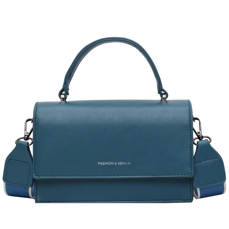 

Кожаные сумки через плечо контрастных цветов для женщин, мессенджер в простом стиле, дамские сумочки на ремне