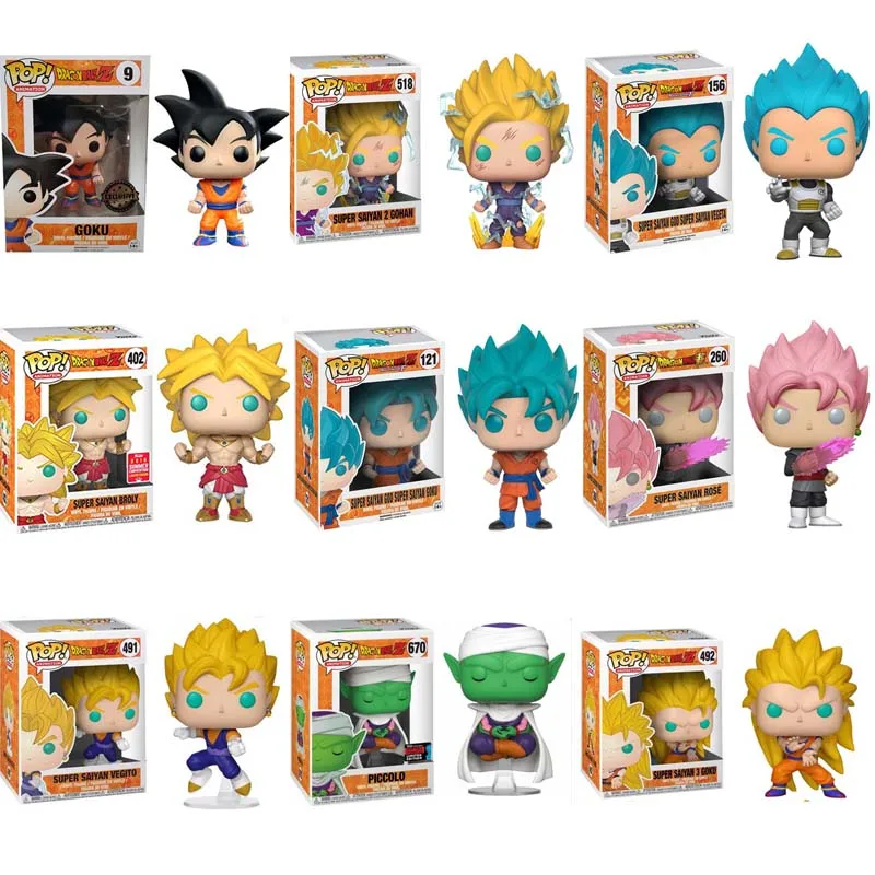 Funko Pop шарики дракона Супер Saiyan Вегета Gotenks Гоку Сын пикколо фигурка гохана