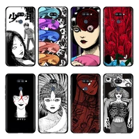 japanese comic tomie phone case for lg k51s k41s k30 k20 2019 q60 v60 v50 s v40 v30 k92 k42 k22 k71 k61 g8s g8 x thinq tpu
