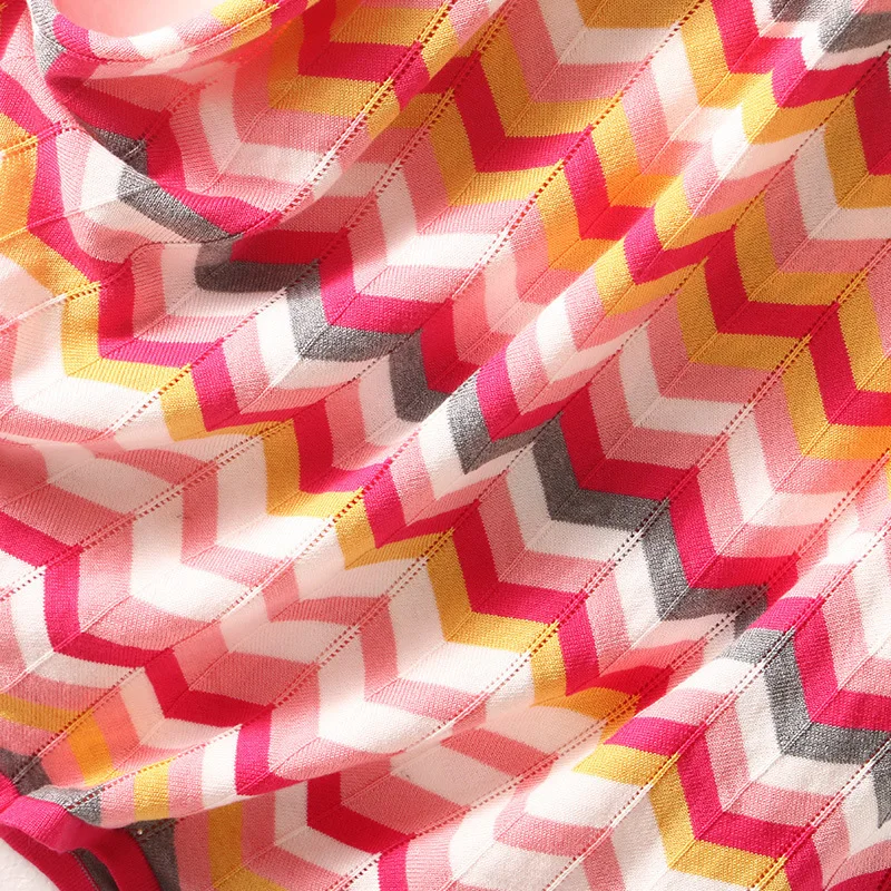 Женское платье в полоску с v образным вырезом Пуловеры Сезон весна лето осень