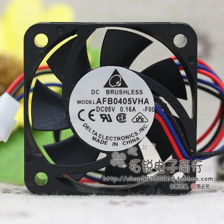 Delta AFB0405VHA-FOO 5V 0.16a 4010 4-проводной скоростной охлаждающий вентилятор
