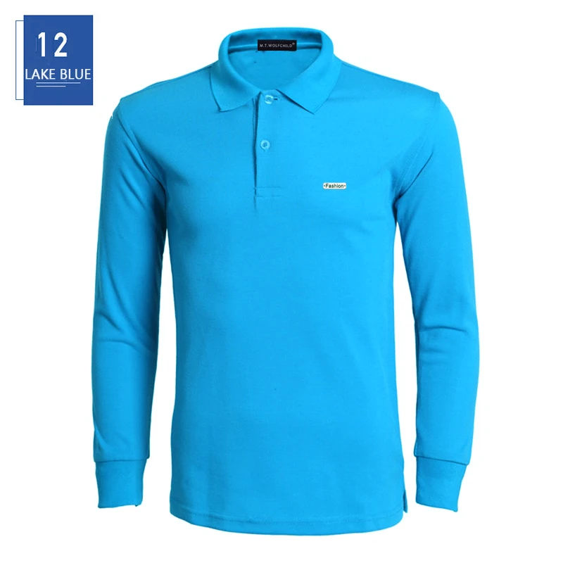 Мужские футболки и топы из хлопка высокого качества 2019 рубашки поло с длинным
