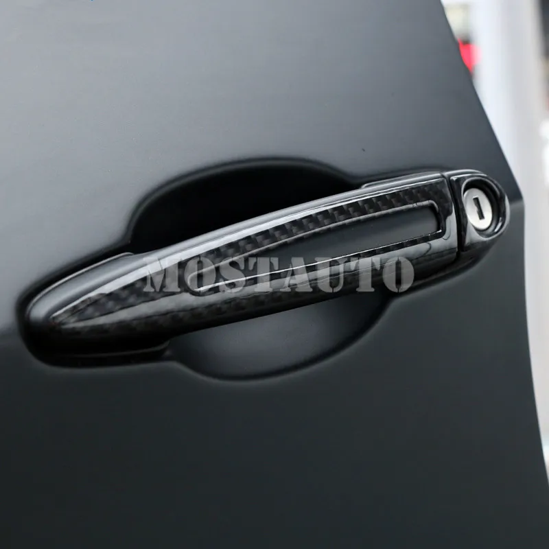 Накладка на дверную ручку автомобиля из углеродного волокна для BMW X1 E84 2010 2015 8 шт.