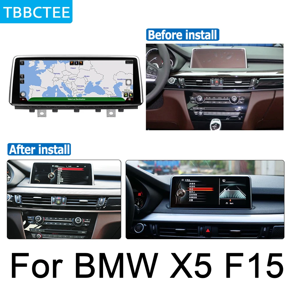 Автомагнитола с GPS навигацией для BMW X5 F15 2018 2019 EVO Android мультимедийный плеер HD экран