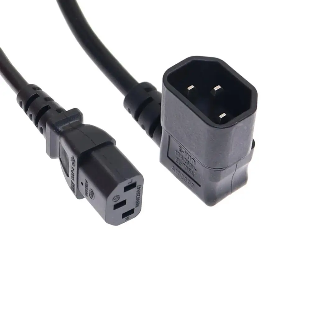 Прямоугольный Удлинительный кабель IEC 320 C14 Male C13 Female для PDU питания 0 3 м