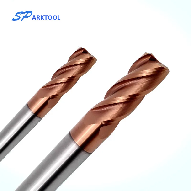 HRC55 Для закругления уголков карбида Концевую Фрезу сплав покрытие Вольфрам Сталь