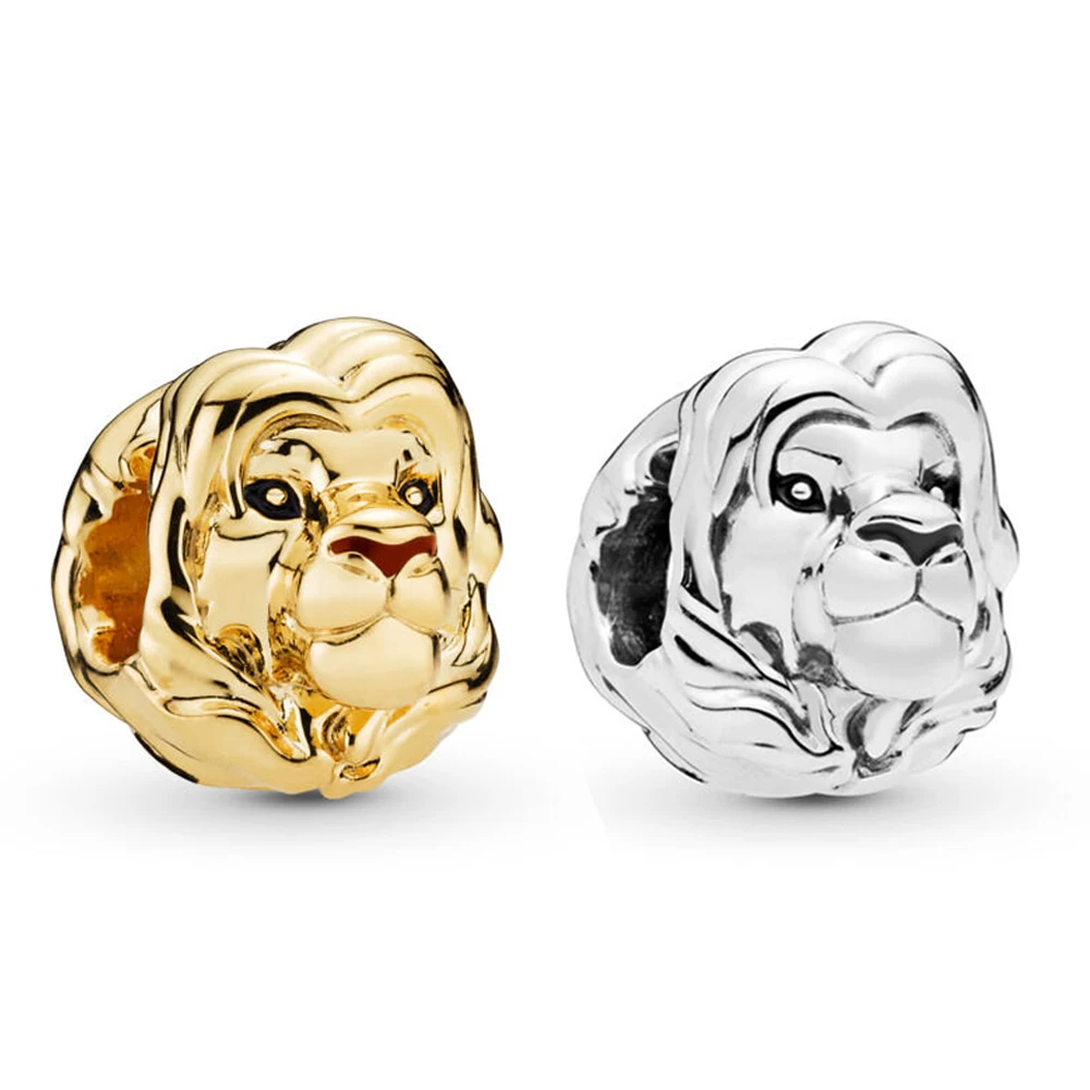 

Baofu New 925 Sterling Silver Beaded Majestic Lion Spiritual Charm Suitable For Snake Chain Necklace DIY Gift High Jewelry