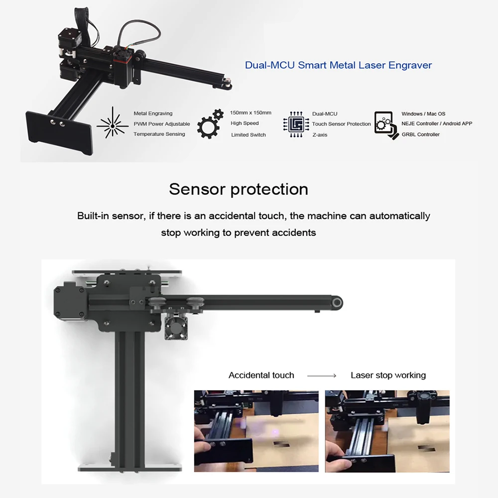 NEJE Master CNC лазерный гравер гравировальный резак резной станок мини резчик DIY
