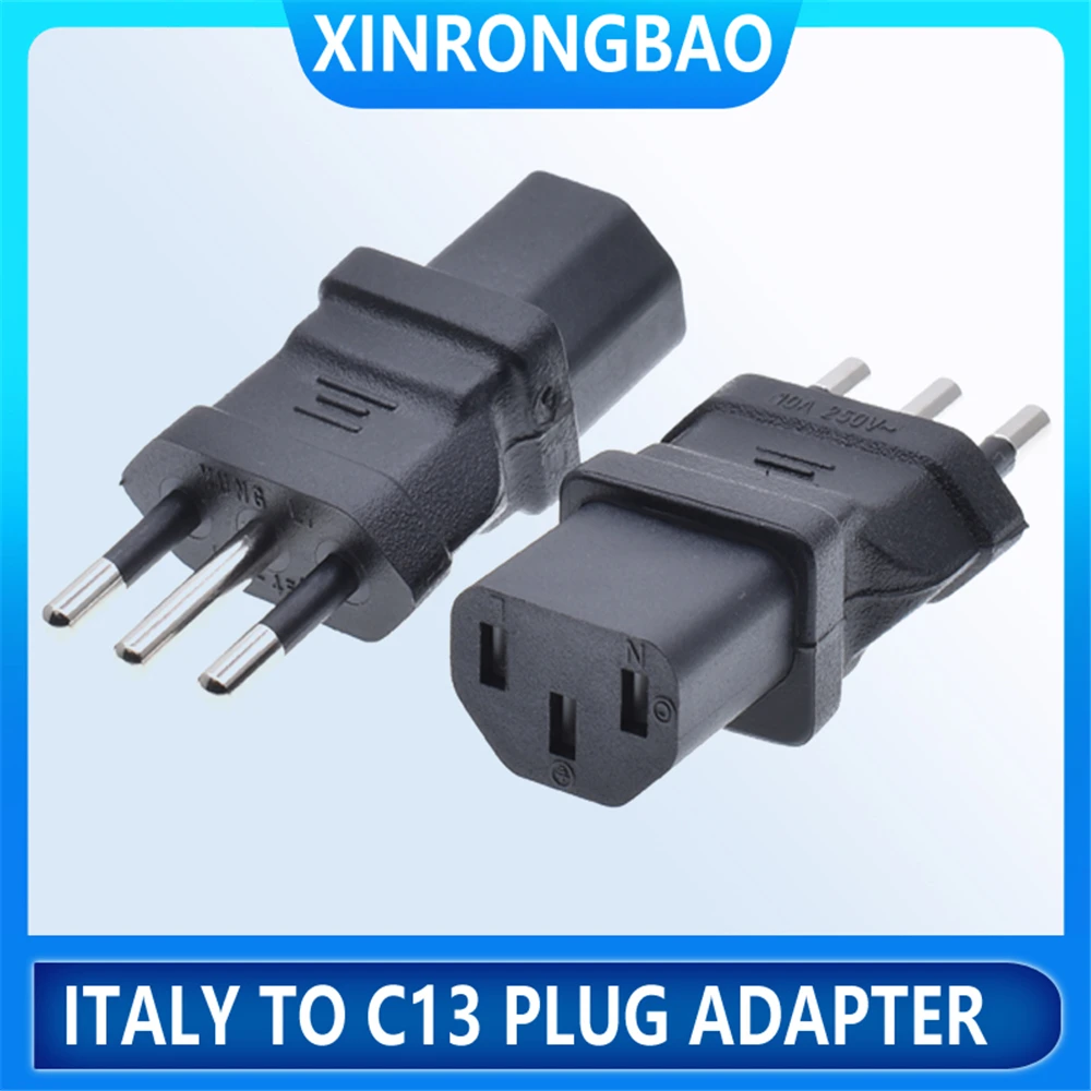 

Italy to C13 plug adapter type L IT Italian 3 plug 10A 250V charge conversion plug for computer PDU cabinet high-quality