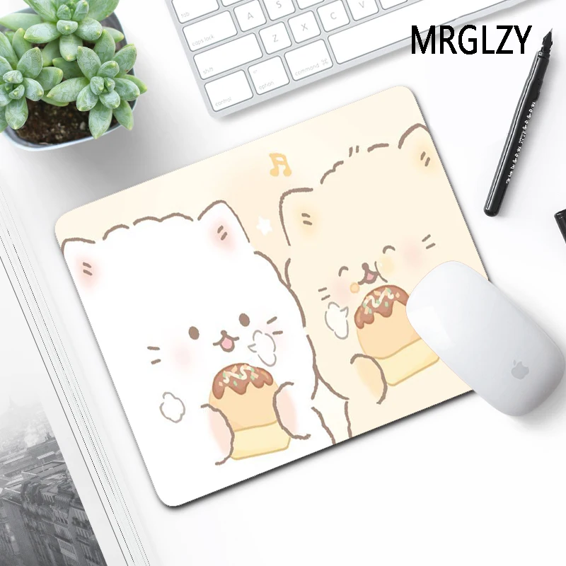 

MRGLZY Multiple Sizes Small Mouse Pad Coaster Gamer Laptop Gaming Accessories Office Cute Cat Pattern Keyboard MousePad Desk Mat