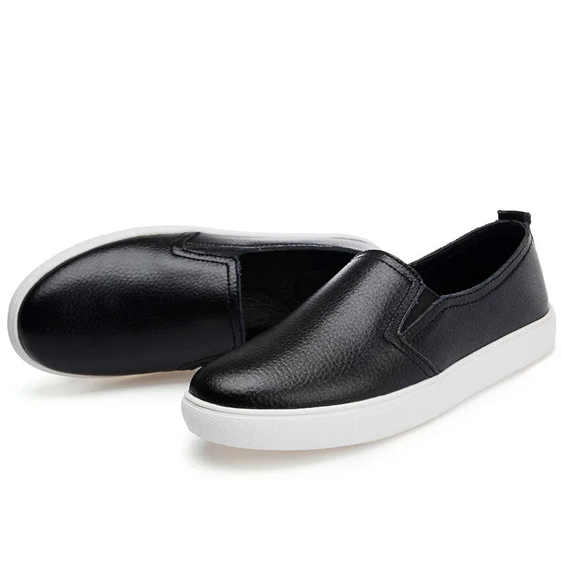 Fashion women loafers 2022 solid color high quality leather flats women sneakers casual flat female casual shoes woman footwear