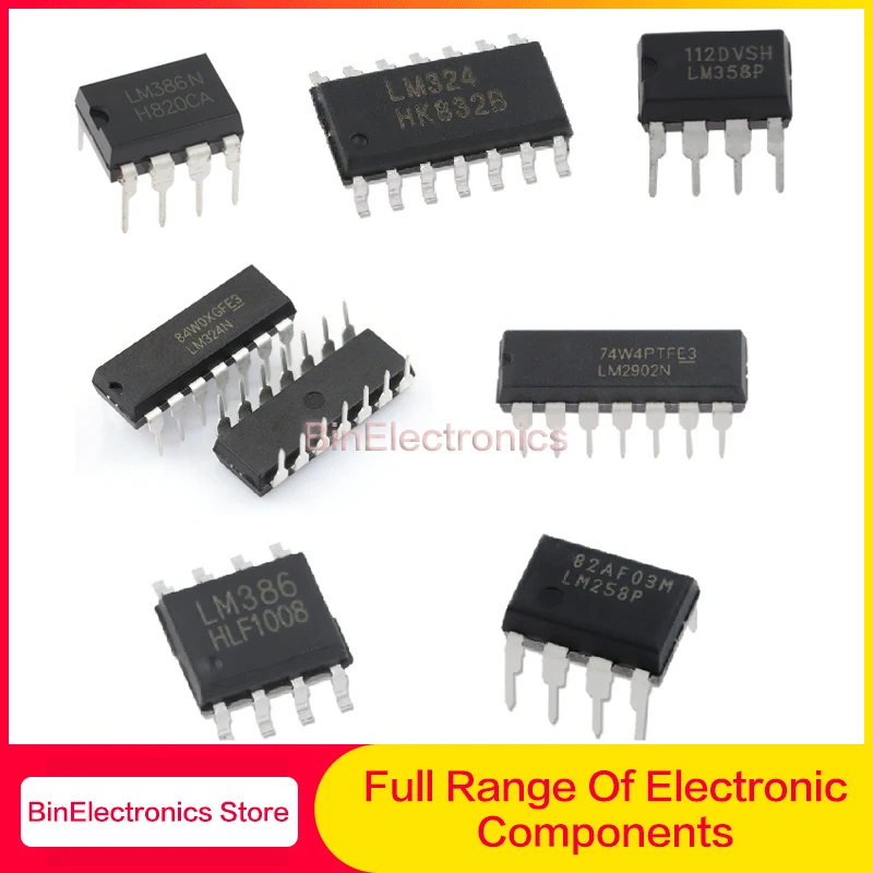 10-шт LM324N LM324 358P 386N 2902N 224N 5532P двухсторонний четырехсторонний al-усилитель LM224DR 258 358 386DR IC-чип