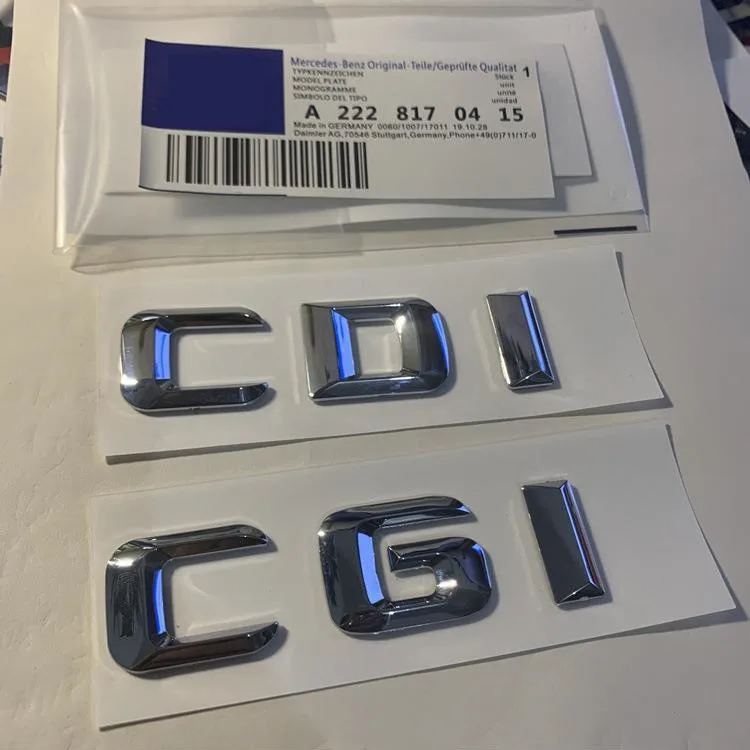 

High Quality ABS Car Rear Trunk Emblem Lettering Badge Sticker CDI CGI TDI for Mercedes W210 W211 W212 W203 W204 W207 W209