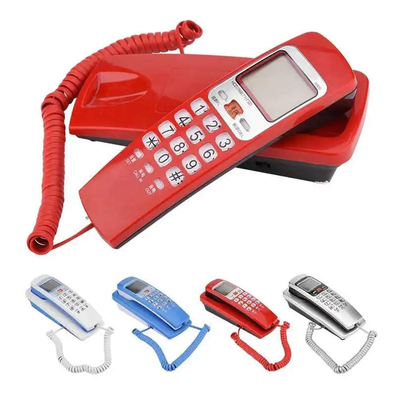 FSK/DTMF Caller ID Telephone Corded Phone Desk Put Landline Fashion Extension Telephone for Hom telefono fijo