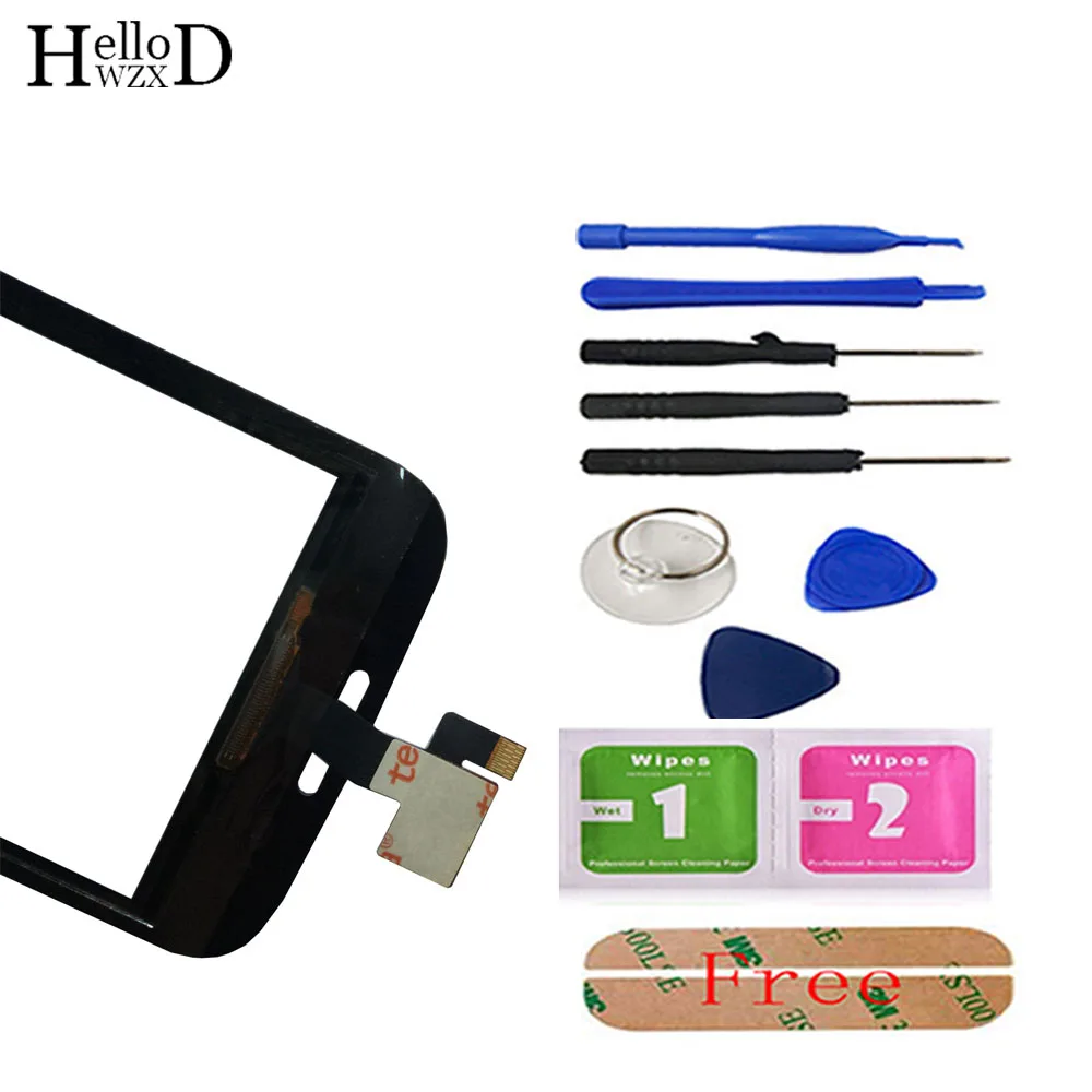 

Moible Touch Screen For ZTE Z730 Digitizer Panel Front Glass Touch Screen Sensor Tools 3M Glue