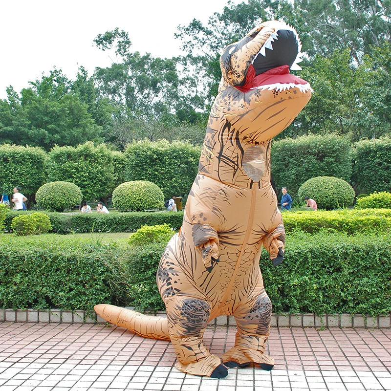 Надувной костюм для взрослых, костюм динозавра, маскарадный костюм T REX Blow Up, маскарадный костюм для мужчин, женщин, детей, динозавр из мультфильма