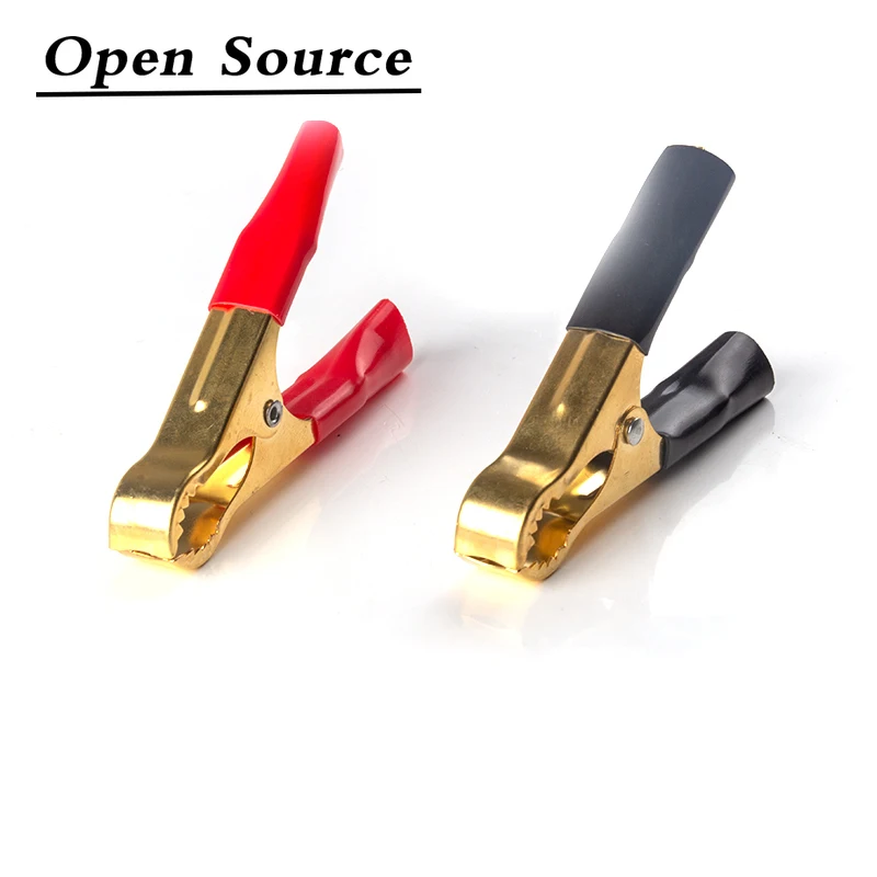 2 шт. красные + черные зажимы 50 А 80 мм для крокодиловых автомобилей фургонов |