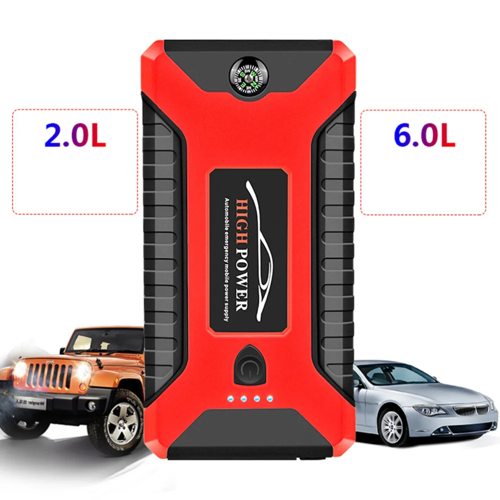 

99800mAh Car Emergency Start Power Supply 12V Vehicle Power Supply Car Power Adapter Power Supply with AU Plug (Red)