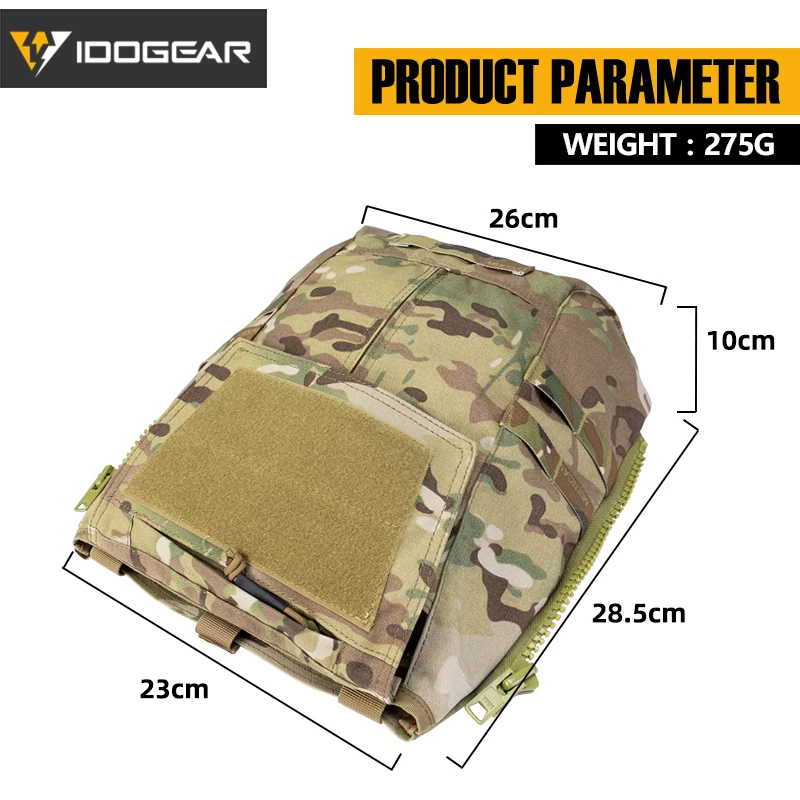 IDOGEAR Охотничий Тактический рюкзак с молнией на панели для переноски тарелок AVS