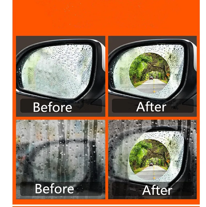 2 шт. Автомобильная зеркальная защитная пленка заднего вида для Jaguar XF XJ XJS XK S TYPE X