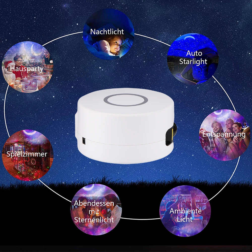

LED Projector Starry Night Lamp Star Sky Projection Night Light Kids Planetarium Light Projection Lamp Decor Gift