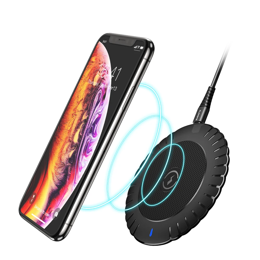 FLOVEME 10W Qi Wireless Charger charging for iPhone X Xs MAX XR 8 plus Fast Charging Samsung S8 S9 Plus Note 9 Phone | Мобильные