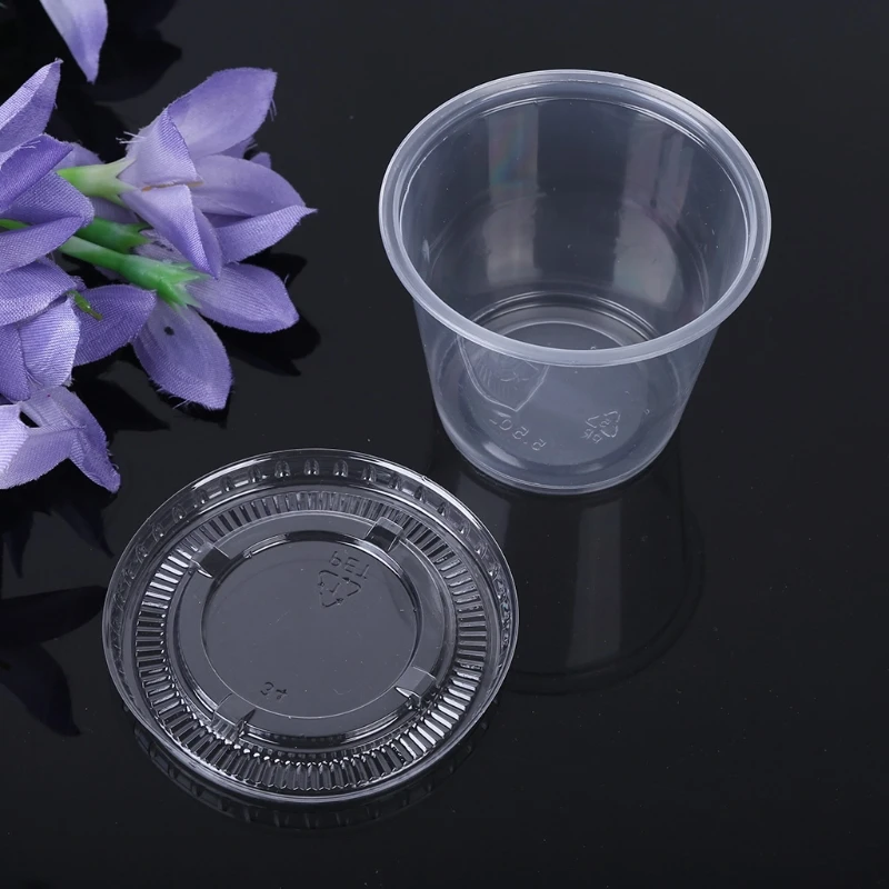 5 шт одноразовые пластиковые коробки прозрачный органайзер для хранения унций