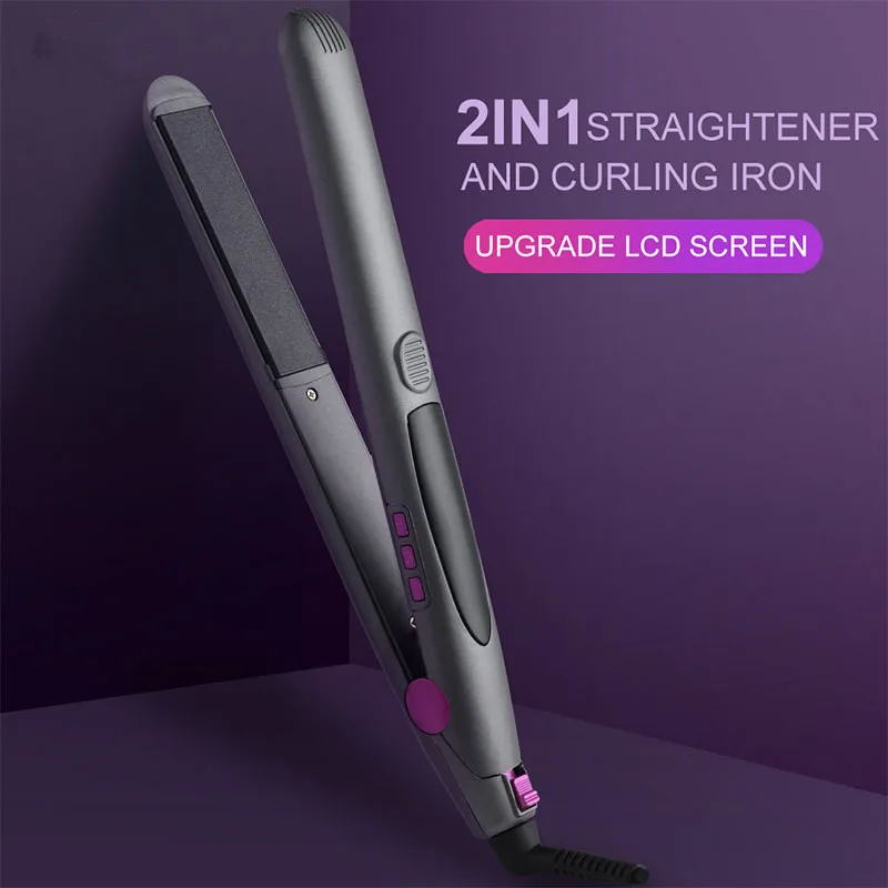 Выпрямитель для волос Профессиональный термостатический утюжок с ЖК дисплеем