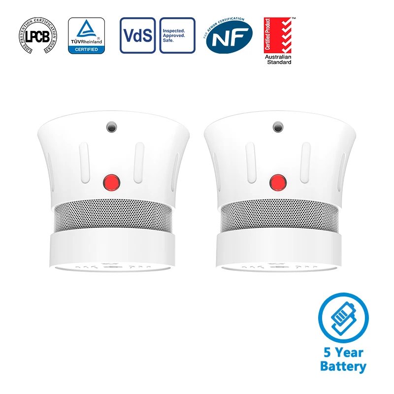 CPVan 2 шт./лот датчик дыма пожарная сигнализация дымовой сигнализации для дома