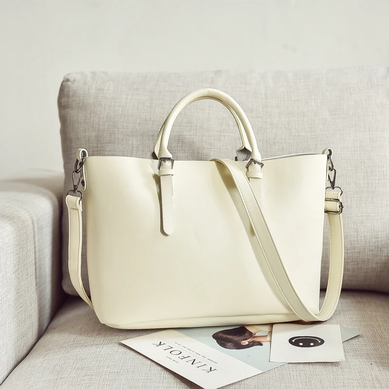 Большая вместительная сумка из искусственной кожи женские сумки через плечо