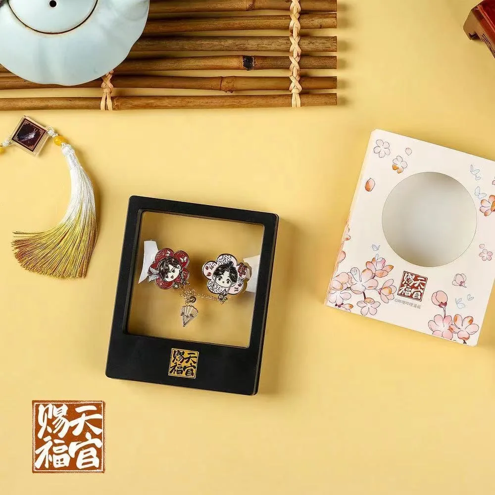 Аниме Tian Guan Ci Fu Hua Cheng Xie Lian Cute Q Version металлическая брошь значок на цепочке заколка косплей мультфильм коллекция игрушек Поклонники подарок